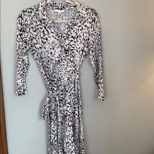 Cabi printed button front dress